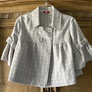 Light Grey Pea Coat LIKE NEW